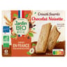 Jardin bio étic crousti fourrés chocolat noisette bio 170g