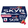 Yoplait skyr 0% sur fruits rouges 4x100g