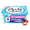 Perle de lait panaché framboise fruits rouges 4x125g