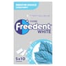 Freedent white chewing-gum sans sucres menthe douce 5x10-70g