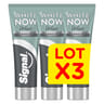 Signal white now dentifrice blancheur argile & charbon 3x75ml