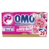 Omo capsules 3en1 rose & lilas blanc x29 lavages 0.502kg