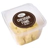 Dés apéritif cheddar fumé 35% mg lait de vache pasteurisé 120g