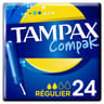 Tampax compak tampons avec applicateur regulier x 24