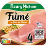 Fleury michon jambon fumé conservation sans nitrite 4 tranches 140g