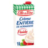 Elle & vire crème entière de Normandie fluide 30% mg uht brique 1 litre