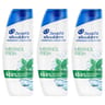 Head & shoulders shampoing  menthol fresh antipelliculaire 3x300ml
