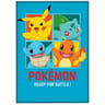 Plaid pokémon prêts pour le combat  (100x140cm)