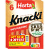 Herta knacki original conservation sans nitrite x6 lot 2+1 offert 630g