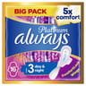 Always platinum serviettes avec ailettes night &day taille 3 x16