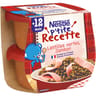 Nestlé p'tite recette lentilles vertes jambon dès 12 mois 2x200g - 400g