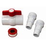 Set de raccordement vanne 1/4 tours + 2 embouts