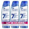 Head & shoulders pro expert 7 shampoing antipelliculaire 3x250ml