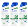 Head & shoulders shampoing  menthol fresh antipelliculaire 3x300ml