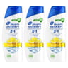 Head & shoulders base 2in1 citrus 3x300ml