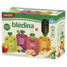Blédina gourdes fruits Banane fraise/pomme/pomme banane cassis myrtilles/pomme banane poire abricot