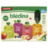Blédina gourdes fruits Banane fraise/pomme/pomme banane cassis myrtilles/pomme banane poire abricot