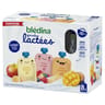 Blédina gourdes lactées fruits rouges/pomme banane/ fruits exotiques 8x85g