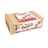 Kinder bueno white gaufrettes enrobees de chocolat blanc 6x2 barres