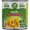 Carrefour maïs sans sucres ajoutés 420g