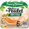 Fleury Michon blanc de poulet conservation sans nitrite 6 tranches 195g