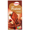Cora chocolat supérieur au lait 48% fourré au praliné et aux éclats de noisettes caramélisés 150g
