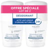 Vichy deodorant bille sans sel d'aluminium 50ml x2