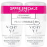 Vichy déodorant anti transpirant 48h bille peau sensible lot de 2 x 50ml