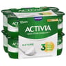Activia lait fermenté nature au bifidus 12x125g