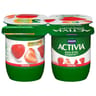Activia bifidus fruits fraises 4x125g