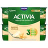 Activia bifidus saveur vanille sans arôme artificiel 12x125g