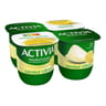 Activia bifidus saveur citron sans arôme artificiel 4x125g