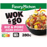 Fleury michon wok & go porc & riz aigre douce 280g