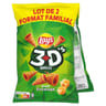 Lays 3d's fromage format familial lot de 2x150g