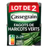 Cassegrain haricots verts extra fins fagots 1/2 en lot de 2x220g