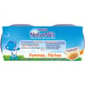 Nestlé naturnes pommes pêches dès 4/6 mois 4x130g