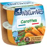 Nestlé naturnes carottes dès 4/6 mois 2x130g