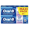 Oral-B pro expert dentifrice protection dents sensibles lot de 2 x75ml
