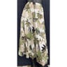 Jupe longue femme FEUILLES VERTES FOND BLANC TU