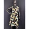 Robe solène femme OISEAUX DE PARADIS FOND NOIR TU