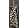 Robe longue smoké femme OISEAUX DE PARADIS FOND NOIR TU
