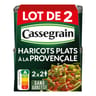 Cassegrain haricots verts plats à la provençale 1/2 lot 2X375g