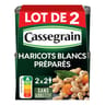 Cassegrain haricots blancs cuisinés carottes et laurier 1/2 2x 250g