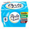 Perle de lait aromatisé panaché 8x125g