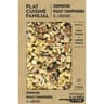 Plat cuisiné familial serpentini poulet champignons et lardons