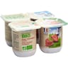 Carrefour bio yaourt à la fraise 4x125g