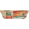 Carrefour baby bio plat bébé carotte poulet dès 8mois 2x200g