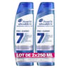 Head & shoulders 7in1 shampooing proexpert7 2x250ml