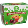 Carrefour classic' compote pommes châtaignes x4 - 400g