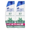 Head & shoulders anti-démangeaisons 2 en 1 shapoing antipelliculaire 600ml